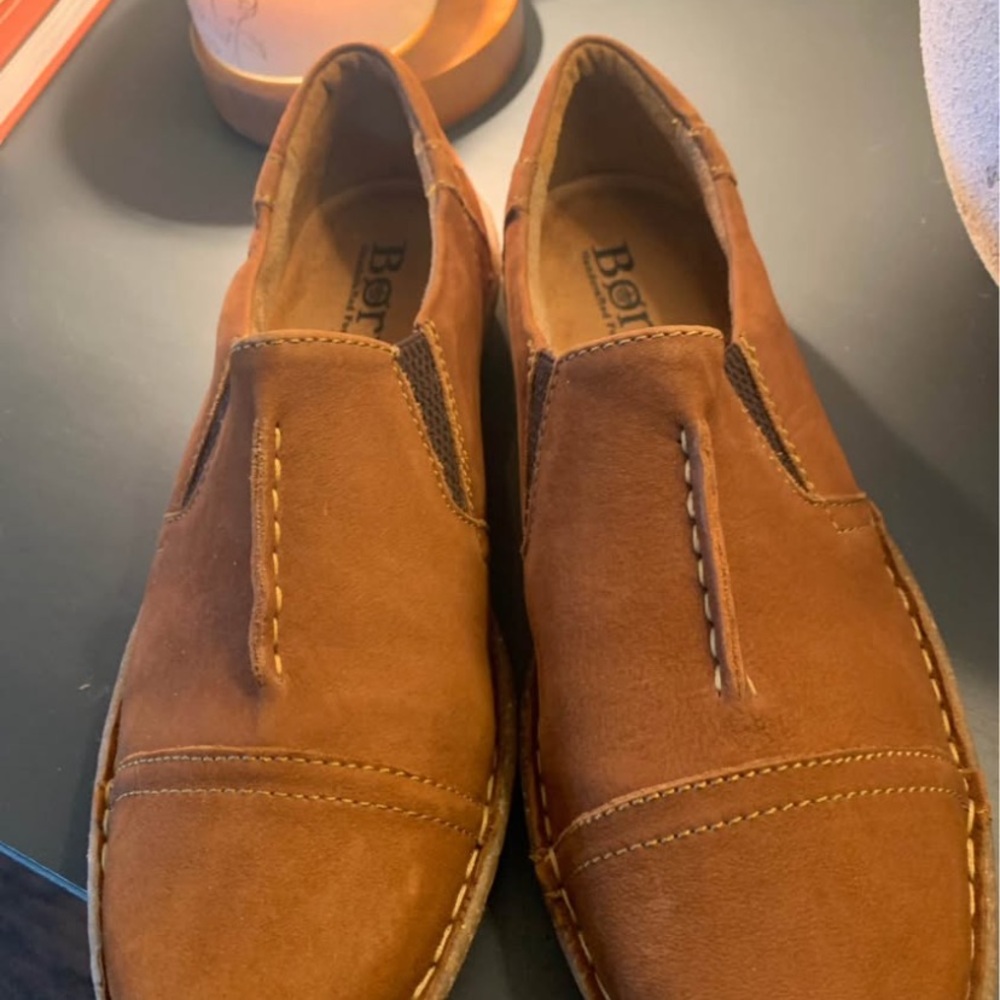 Born Men's Tan Slip-On Loafers